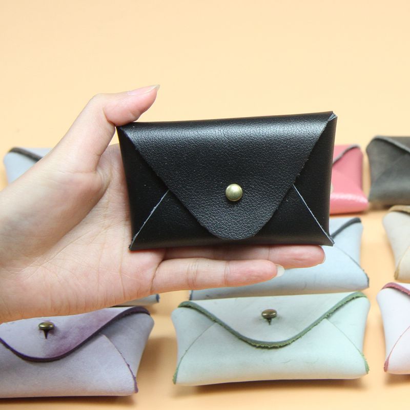 Genuine Leather Coin Purse Storage Bags Keychain Pendant Decor DIY Leather  Craft | eBay